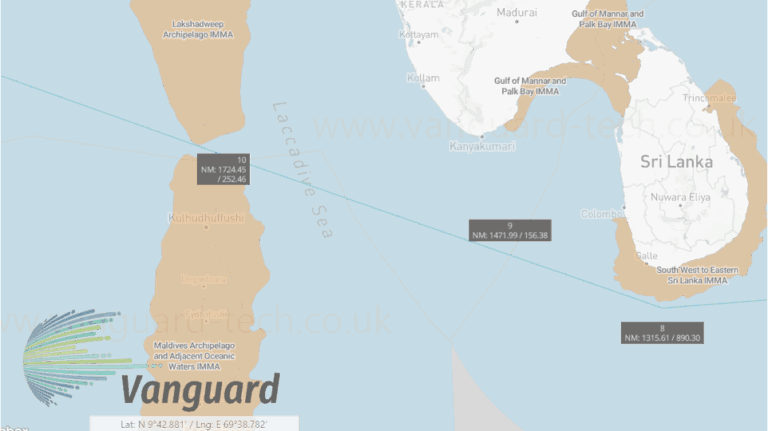 Adjusted Vessel Routes to Avoid IMMAs (Important Marine Mammal Areas)